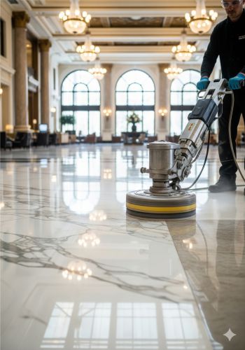 İzmir ve Ege Bölgesi'nde profesyonel mermer silim, beton parlatma ve zemin bakımı hizmetleri. Uzman kadromuzla zeminlerinize ilk günkü parlaklığını geri kazandırın.