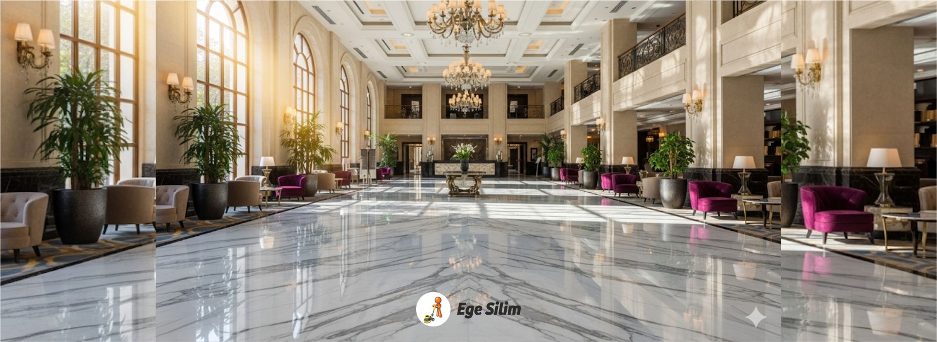 İzmir ve Ege Bölgesi'nde profesyonel mermer silim, beton parlatma ve zemin bakımı hizmetleri. Uzman kadromuzla zeminlerinize ilk günkü parlaklığını geri kazandırın.